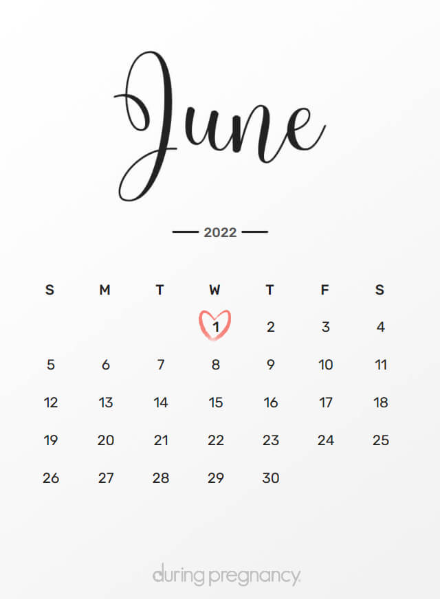 Your Due Date: June 1, 2022 | During Pregnancy