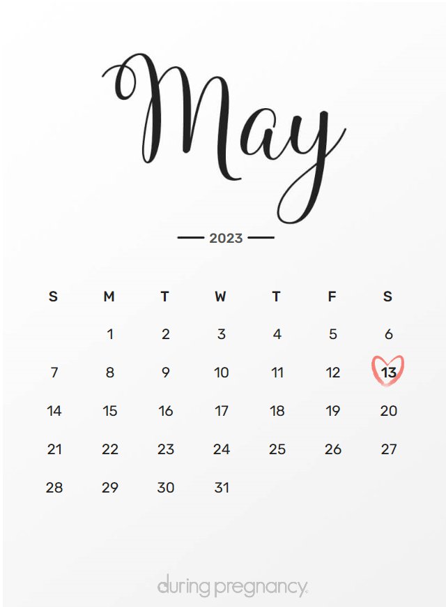 How Far Along Am I if My Due Date Is May 13, 2023