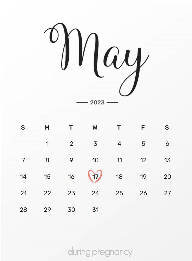 How Far Along Am I if My Due Date Is May 17, 2023