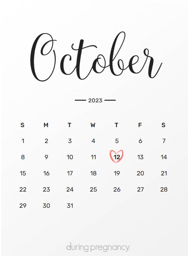 How Far Along Am I if My Due Date Is October 12, 2023