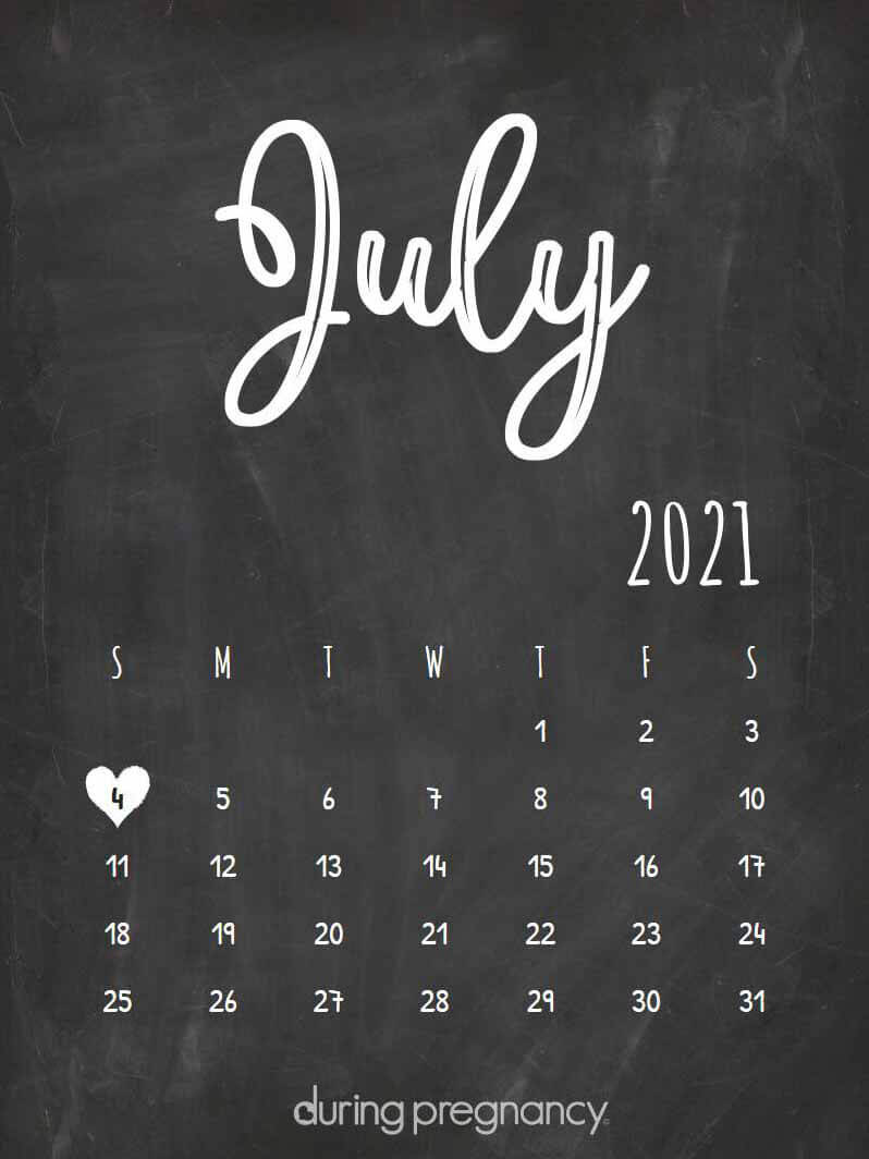 How Far Along Am I if My Due Date Is July 4, 2021